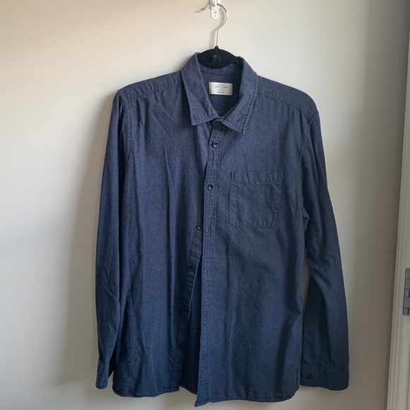✨JACK&JONES CASUAL BUTTON DOWN LONG SLEEVE SHIRT SIZE L - Picture 1 of 5